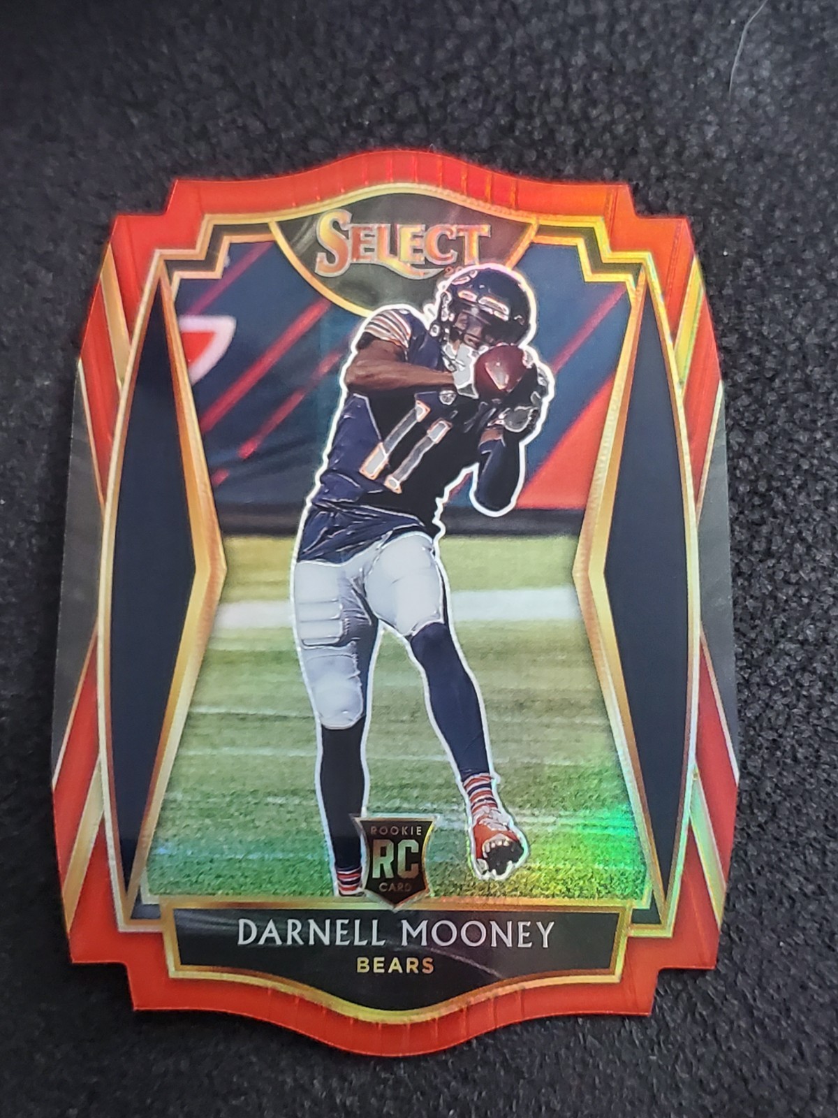 2020 Select Darnell Mooney RC Red Prizm Die Cut Rookie Premier #200 Bears