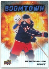 2025-26 Upper Deck Series 2 Boomtown #BT-5 Mathieu Olivier Columbus Blue Jackets