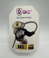 QKZ AK3 Pro IEM for Gaming Earbuds w/ Microphone in Ear Monitor Headphones BLK