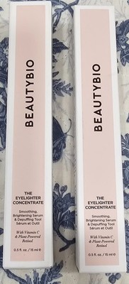 2 BeautyBio The Eyelighter Concentrate 15ml Vitamin C & Plant Retinol SEALED NIB