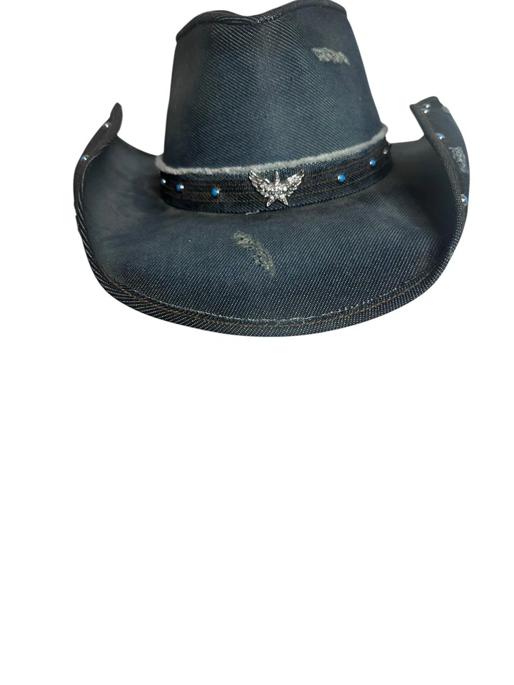 BULLHIDE Western Vaquera (Jean Azul Envejecido) Banda de Cuero y Turquesa, Talla L Foto 3 de 4