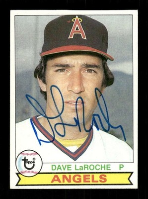 1979 Topps  #601 Dave Laroche signed autograph EX, centered, blue sharpie EAA1 b