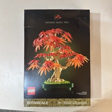 LEGO Botanicals Japanese Red Maple Bonsai Tree Complete Set 474 Piece 10348 