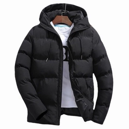 Oversized M-5XL Parkas Autumn Winter Women or Men Hooded Zip Up Long Sleeve Soli image 2