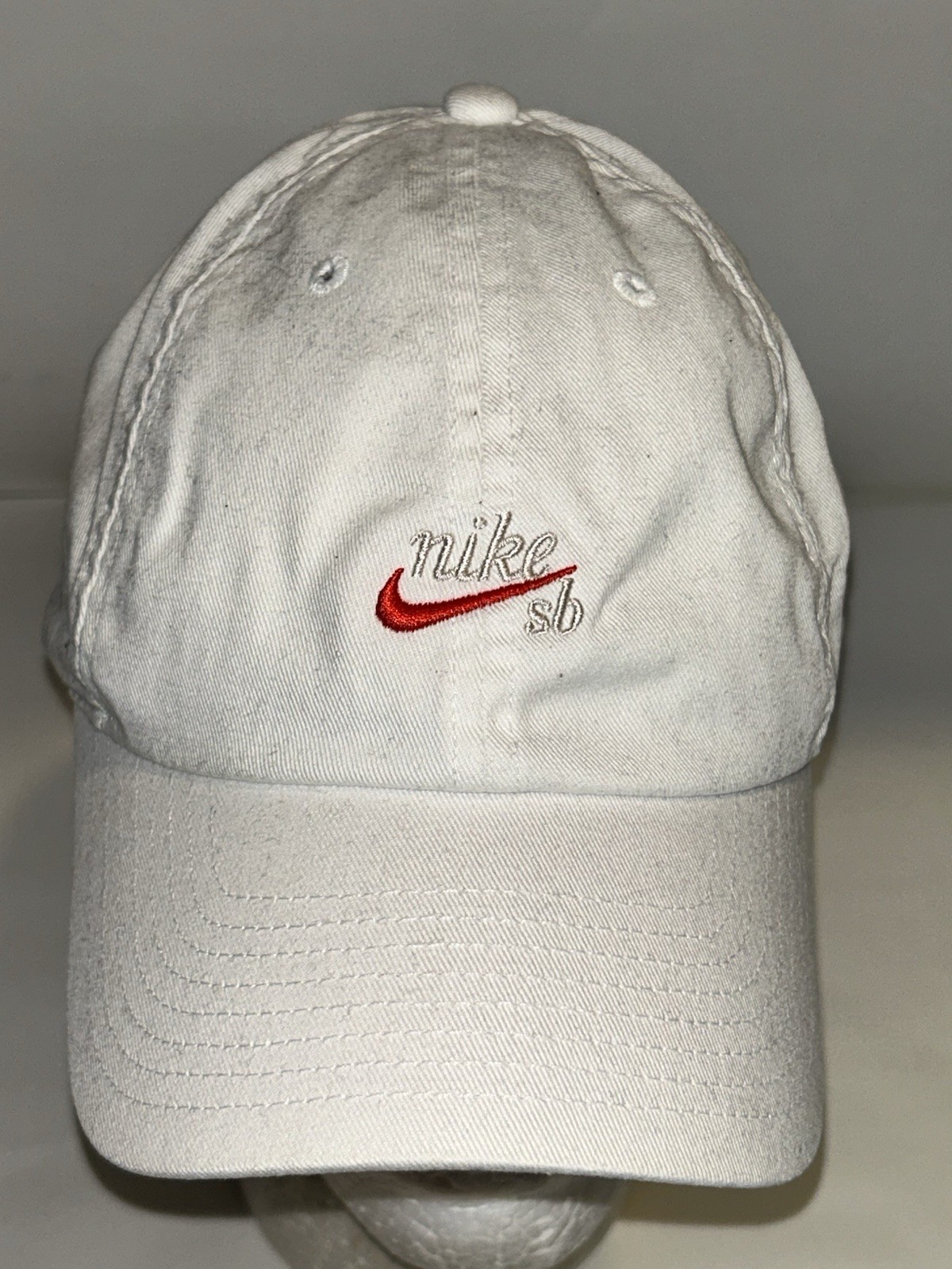 Hat Cap Nike Sb 1size Heritage86 Adjustable Strapback White