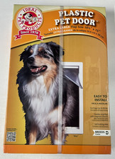 Ideal Pet Products Plastic Pet Door Extra Large 10.5" x 15" Flap Size XL New