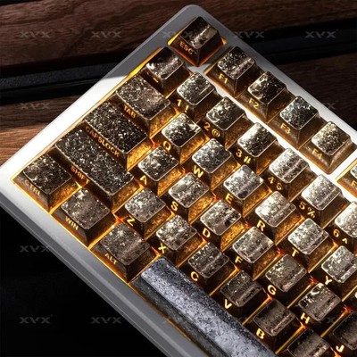 XVX Gold Foil Keycap Set New for Mechanical Keyboard