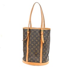 LOUIS VUITTON BUCKET GM Shoulder Tote Bag Monogram Leather USA M42236 31KD208