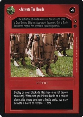 Activate The Droids - Theed Palace - Star Wars CCG