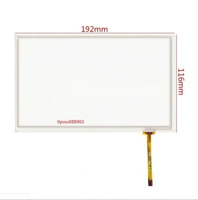 8'' 4 Wire Universal LCD Touch Screen 192*116mm 192mm*116mm 192x116mm for Car *hu