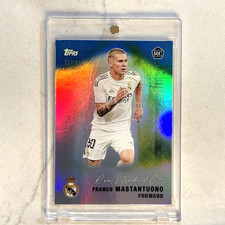 2025-26 Topps Real Madrid Team Set #26 Franco Mastantuono Blue Rookie RC /150