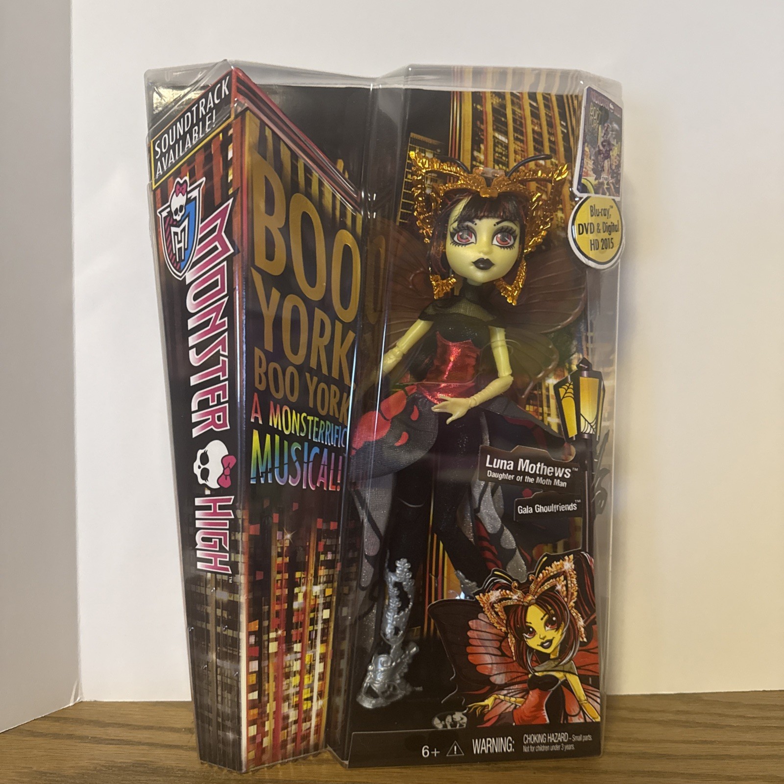 Monster High Boo york Boo York Luna Mothews - NIB 2014 Matte