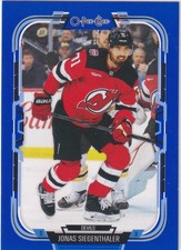2025-26 O-PEE-CHEE JONAS SIEGENTHALER BLUE PARALLEL
