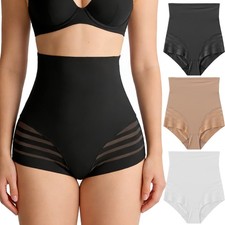 Women High Waisted Invisible Tummy Control Shapewear Panties Girdles Underwear