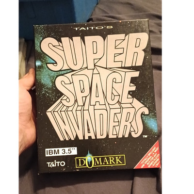 Domark Super Space Invaders IBM PC 3.5'' Disk Boxed Shooter Space Invaders