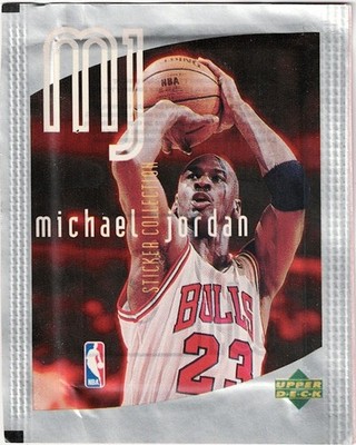MICHAEL JORDAN 1997-98 Upper Deck ''MJ STICKER COLLECTION'' 6 per SEALED Pack