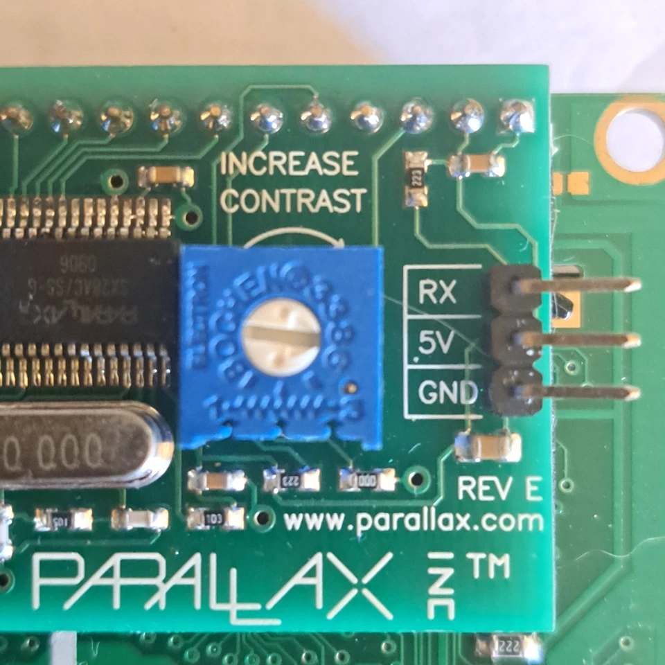 PARALLAX SERIAL LCD WITH 4x20 DISPLAY WITH SERIAL PCB SALE WAS $50 NOW $35 - Image 3 of 4