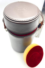 Leica Leitz New York, leather lens case 5, w/ strap, barely used