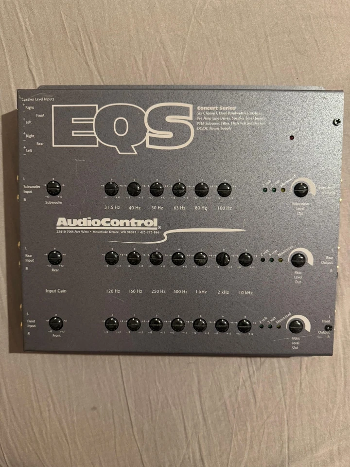 AudioControl EQS- 6 Channel Output Dual 13-band equalizers Crossover Equaliser - Image 3 of 4