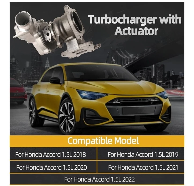 Turbocompresor con actuador 2018-2022 Honda Accord 847-1654, 14039149-101, Foto 2 de 3