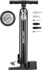 Bike Pump with Gauge: 160 PSI Bicycle Floor Pump - High Pressure Air Pumps with 