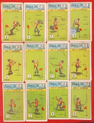 Rare 39 1926 Imperial Tobacco ITC C31 Smokers Golf Cards Cigarette Cards