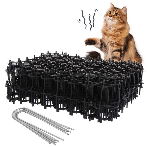 ASelected 12PCS Cat Scat Mat With Spikes,15x20 cm Anti Cat Spikes with