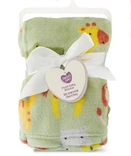 Parent's Choice Baby Blanket Safari Giraffe Lion Tiger Alligator Hippo NWT 