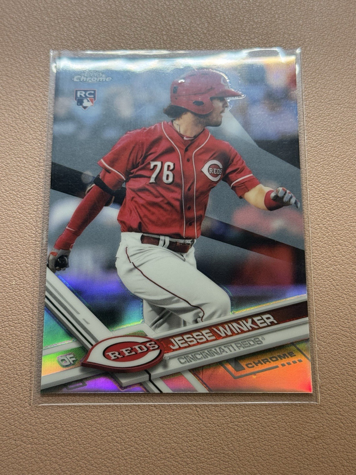 2017 Topps Chrome - Jesse Winker #74 Refractor (RC)