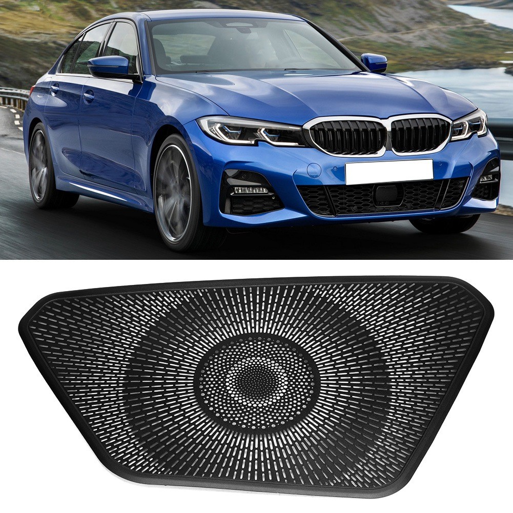 › Aluminum Alloy Black Console Dashboard Speaker Cover Trim Fits For 3 Series