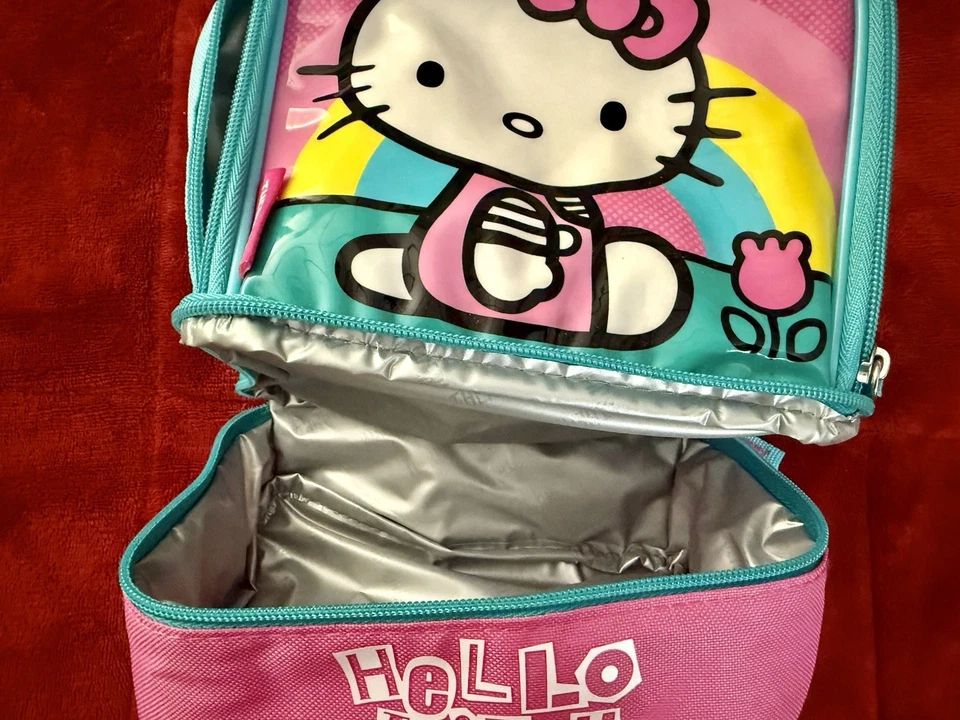 Kit de almoço com isolamento térmico compartimento duplo Hello Kitty - Imagem 2 de 4