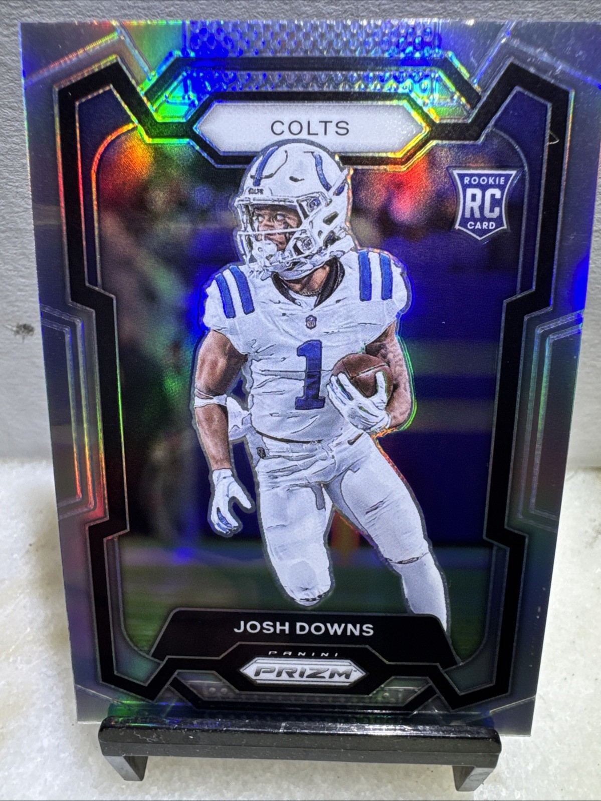 2023 PANINI PRIZM #345 JOSH DOWNS SILVER PRIZM ROOKIE RC INDIANAPOLIS COLTS