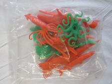1960's Nabisco Cereal Premiums Lot Sea Creatures 8 Figures Fish Octopus Etc