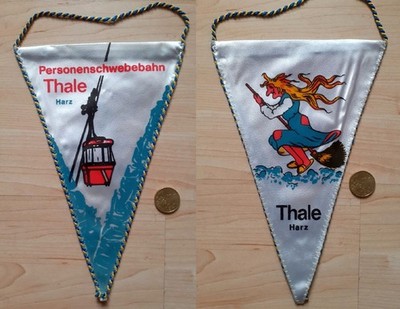 W39 Alter Wimpel DDR Thale Harz Personenschwebebahn Hexentanzplatz