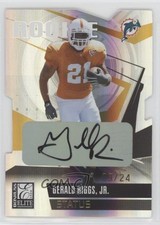 2006 Donruss Elite Status Gold Die-Cut Signatures 9/24 Gerald Riggs Jr Auto 0b2