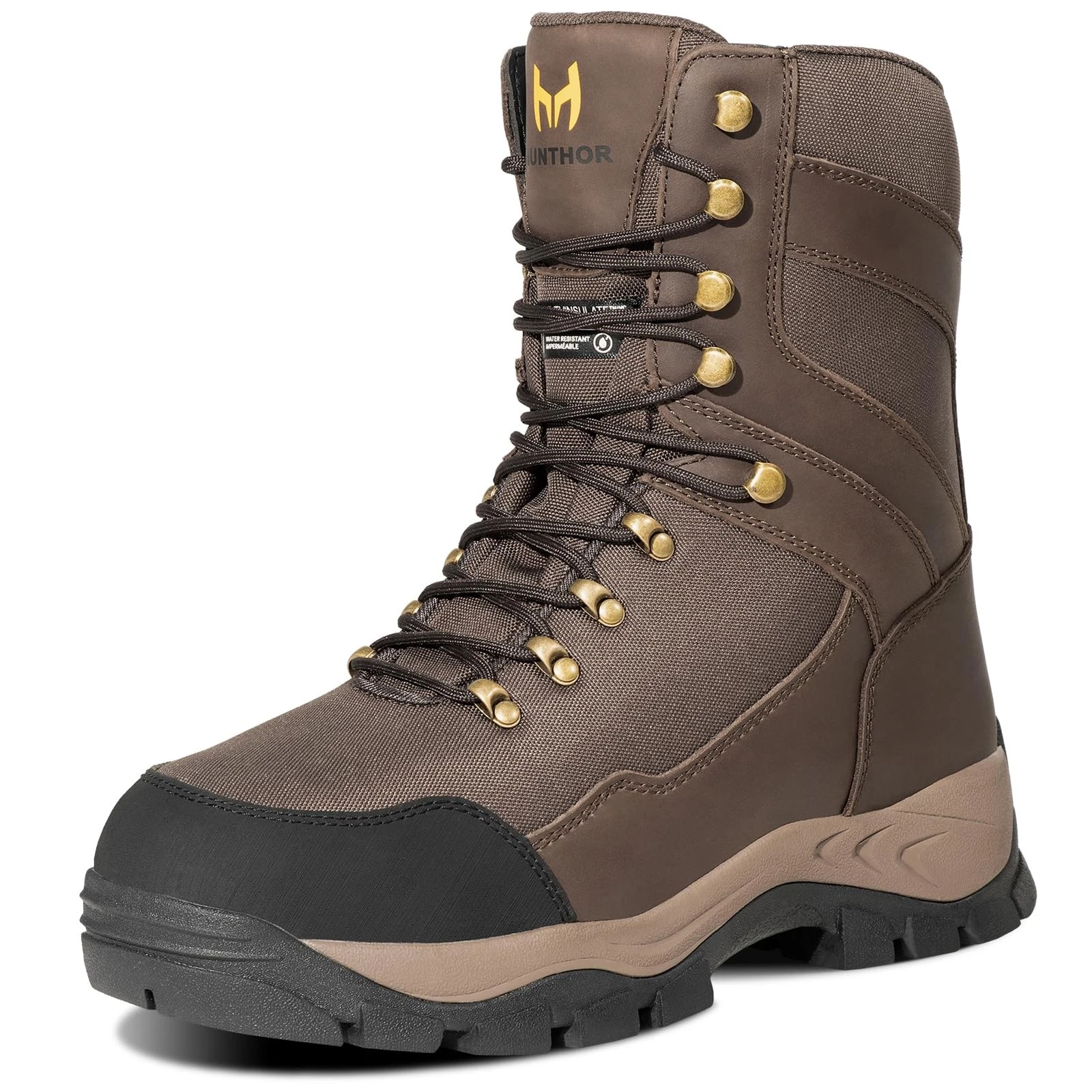 Hunting Boots for Men, 1000g Insulated with EVA Midsole, Waterproof Leather H...