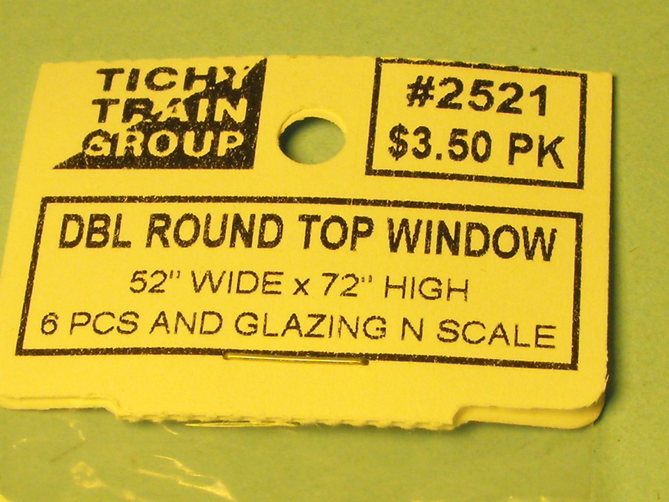 Tichy Group N Scale 6-Lite Windows With Glazing – 12 Pieces For Building Details