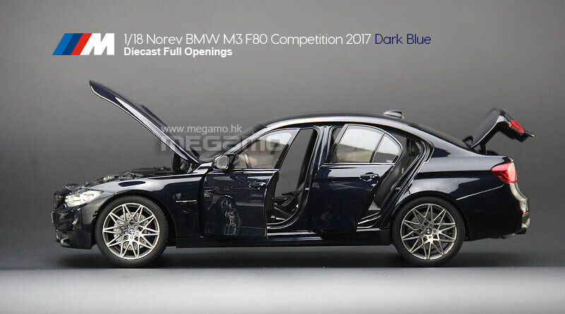 1/18 NOREV BMW F80 M3 Sedan 2017 Competition Yas Marina Blue w/ 437M W –  MEGAMO