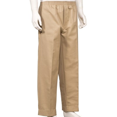 Download Men's Full Elastic Waist Pull-On Pants with Mock Fly | eBay