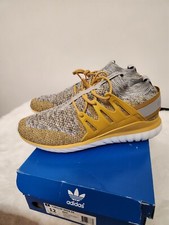 Talla 12 - Adidas Tubular Nova Primeknit Amarillo Blanco