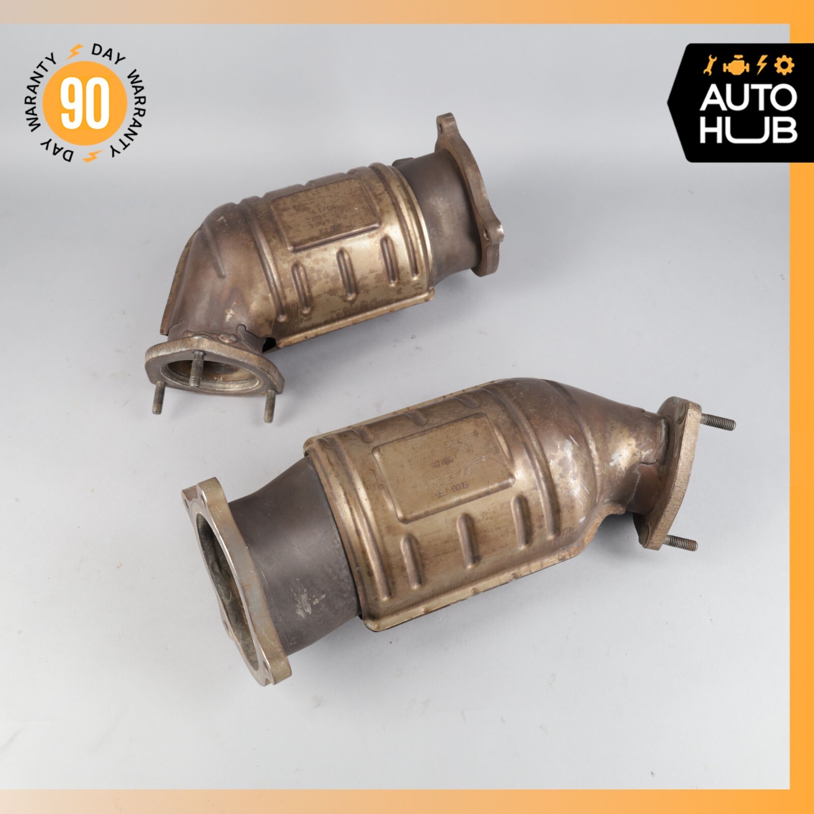 03-06 Bentley Continental GT Flying Spur Exhaust Downpipe Left & Right Set OEM