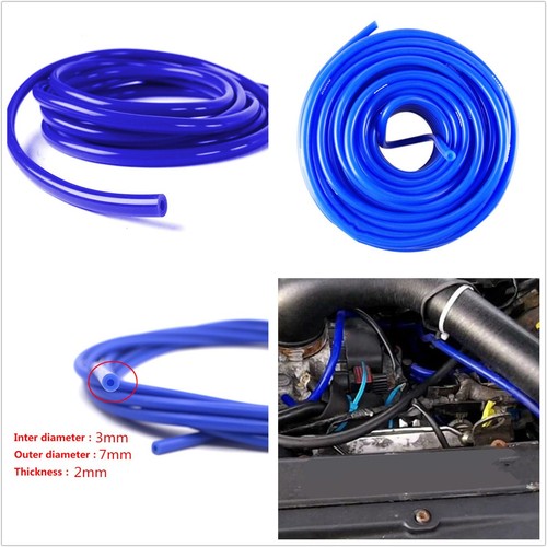 Tuyau Silicone Pour Circuit Dépression 5m (16.4ft) Bleu - Diamètre Intérieur 3mm