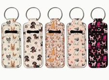 Chapstick Holder with clip, Lip balm holder key chain Gift for her Choose Style