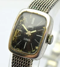 VINTAGE KOHA 17 JEWELS BLACK DIAL LADIES MECHANICAL WATCH