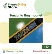 Tanzania Flag Magnet  International Flag Decal for Car or Fridge