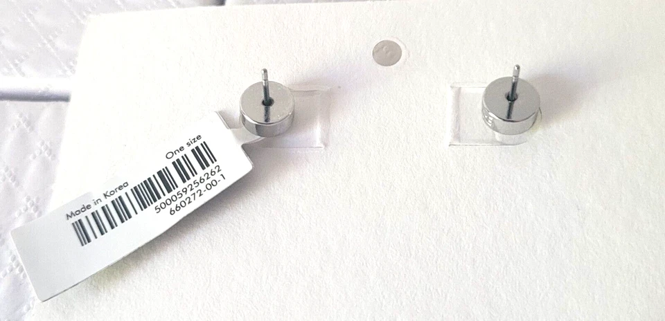 NWT Banana Republic Surgical Grade SSteelHuge Wavy Circle Hoop Pierced Earrings - Image 4 of 4