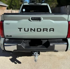 VINYL: Matte Black Letters Decals Toyota Tundra 2022 2023 2024 2025 Tailgate