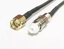 RP SMA male plug to FME Female jack RF jumper cable RG174 20cm 8inch NEW Good Q