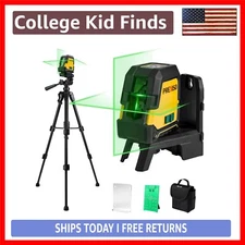 Professional Grade Self-Leveling Laser Level - 100Ft with Magnetic Base & Tripod