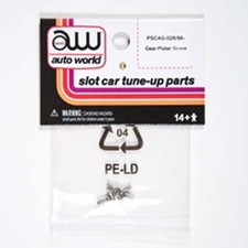 NEW Auto World 4Gear Chassis Tuneup Parts Gear Plate Screw 6pc Ho Slot Car